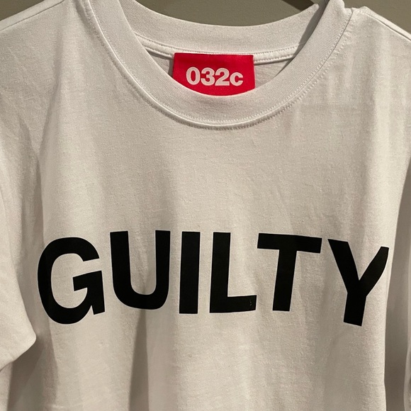 RARE LIMITED EDITION O32C MAGAZINE “GULITY” WHITE TEE - Picture 4 of 7